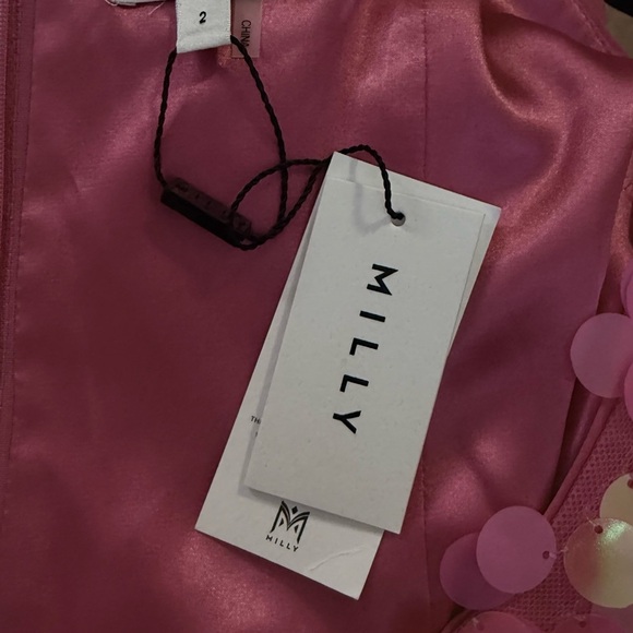 Milly Fuchsia Sequin Dress - Picture 4 of 8